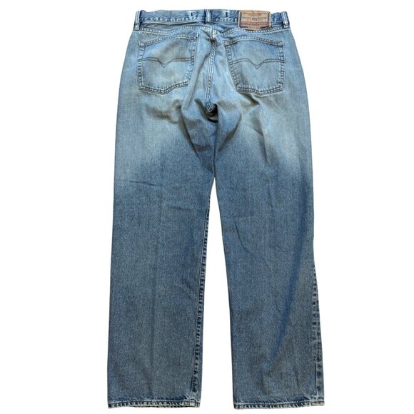 Vintage Y2K Diesel Industry Denim Jeans Straight Kratt Button Fly 36x30 Italy - Picture 2 of 10
